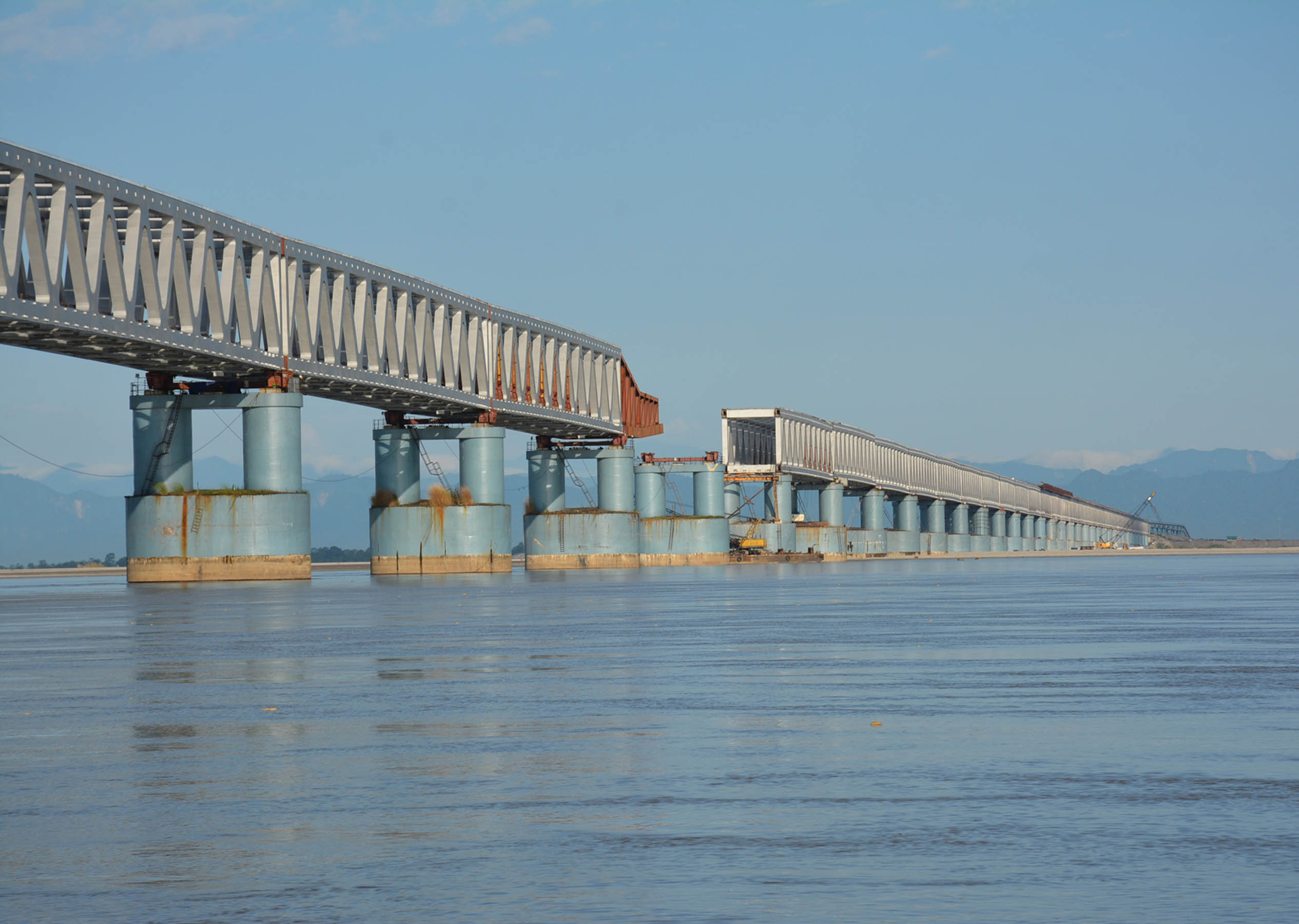 last-span-of-bogibeel-bridge-launched-in-dibrugarh-assam-times